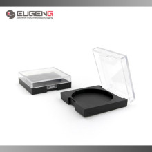 Plastic pressed powder container